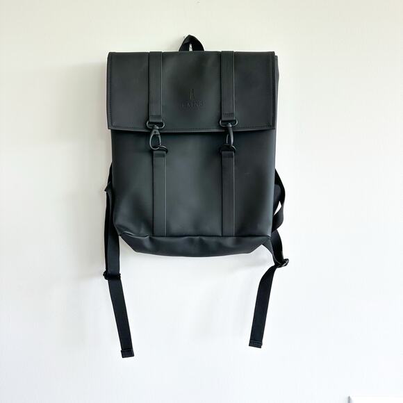 Rains MSN Men's Bag Backpack Black - Picture 1 of 8